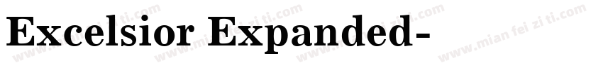 Excelsior Expanded字体转换